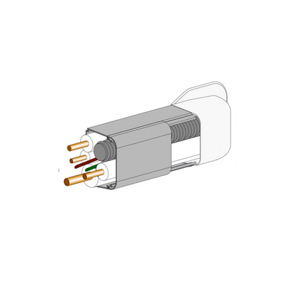 Terminatie decorativa de 90 grade 65x50mm pentru mascare